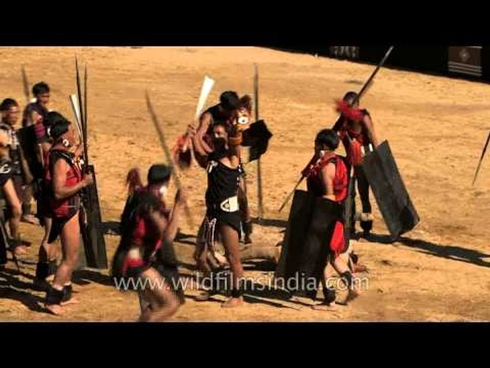 Head hunting drama presented at the Hornbill Fest