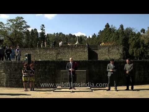 Brig. David Allfrey at WW II Peace Rally, Nagaland