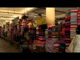 Exclusive stalls of colourful phanek (Manipuri traditional garment)