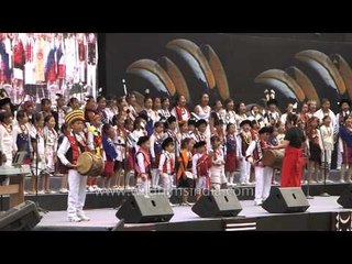 Beautiful Naga children singing group song