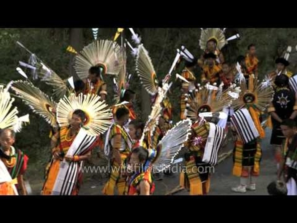 Angami tribals in full action!