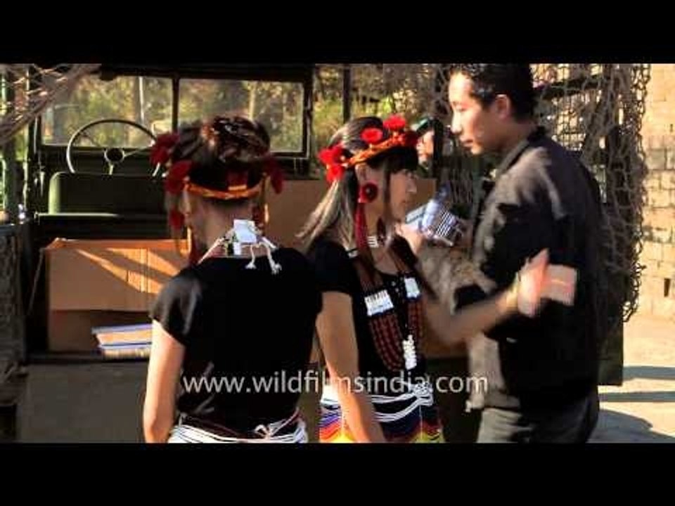 Enjoying at the WW II Peace Rally, Nagaland