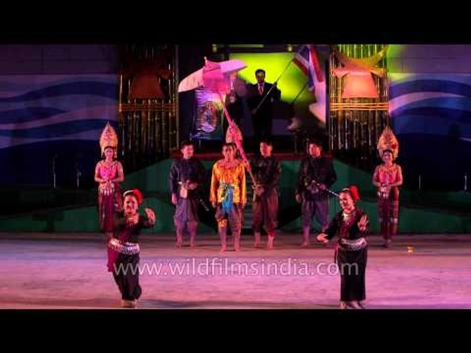 Cultural troupes from Thailand performing at Sa...