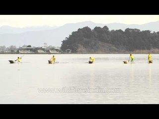 Ready to row! Boat Racing Competition, Loktak Lake