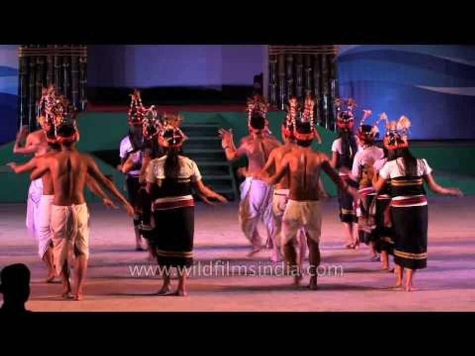 Cultural presentation by the Kuki tribe - At Sa...
