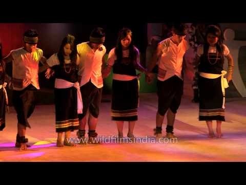 Kuki youth performing a dance at BOAT, Imphal