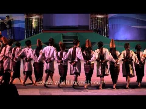 Zou cultural troupe performing at the Sangai Fest
