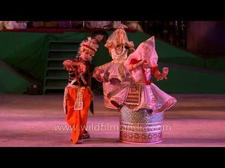 Shree Krishna and Radha with Gopis, Basanta Raas at Sangai Festival'13