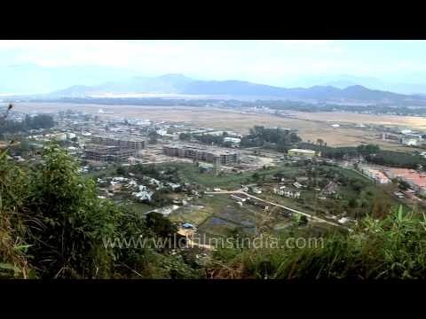 Amazing shot of Imphal city, seen aerially