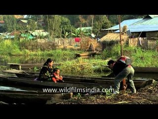 People of Moirang residing on the banks of Loktak Lake, Manipur
