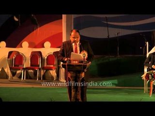 Welcome address by Mairembam Prithviraj at Sangai Fest