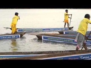Getting ready for the boat race at Loktak Lake