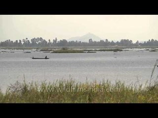 Beautiful stretch of water in Loktak Lake, Manipur