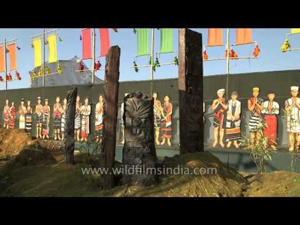 Colourful set up of Sangai festival, Manipur