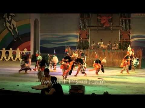 Combat between men and women, Manipuri martial arts Thang-Ta - Sangai Fest