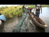 Fishing on the banks of Loktak Lake, Manipur