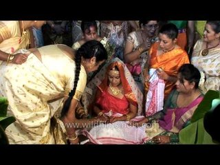 Showering the bride with gifts: Assamese 'Juron' in a wedding