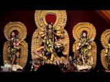 Highly decorated pandals and idols of Goddess Durga in Kolkata