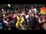 Participants dance to the beat during Delhi Queer Pride 2013