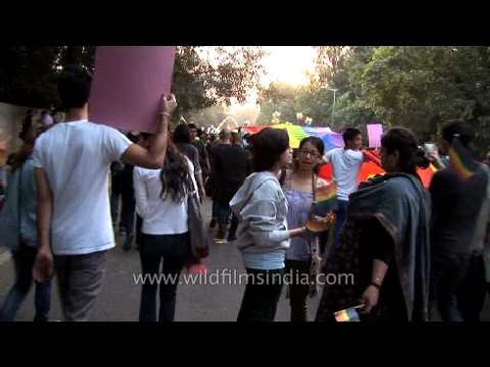 The Rainbow Flag, emblem of Delhi Queer Pride