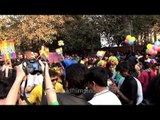 Rainbow of Baloons at Delhi Queer Pride 2013