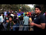 Rainbow flags and Baloons at Delhi Queer Pride 2013