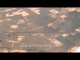 Uttar Pradesh fields, as seen aerially during summer months