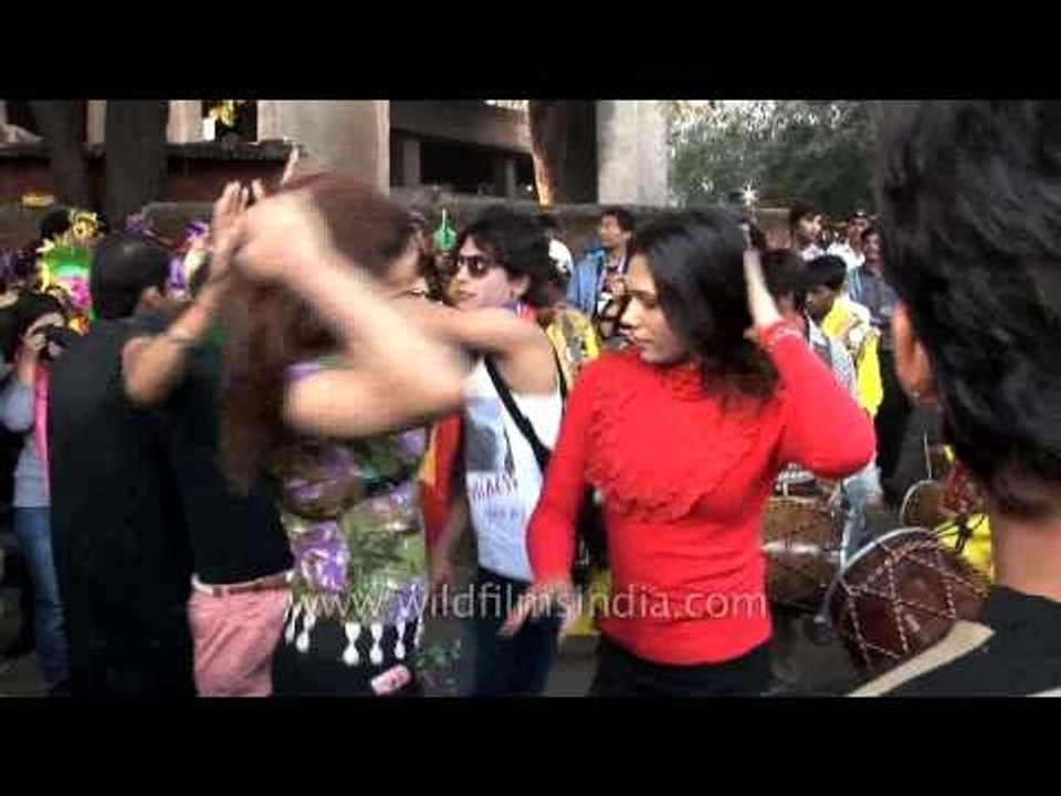 Members of the LGBT community boldly dancing