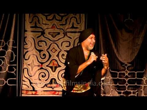 Indian singer singing a Japanese enka song