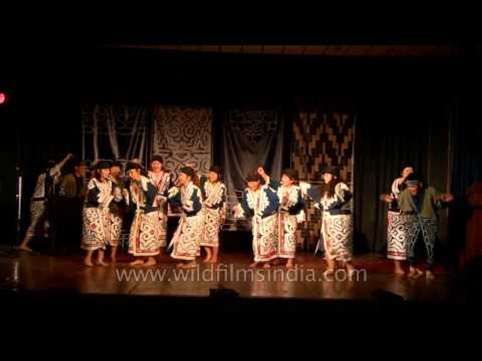Traditional Ainu dance India tour performance - Sapo Tapkar (Children playing with baby sparrows)