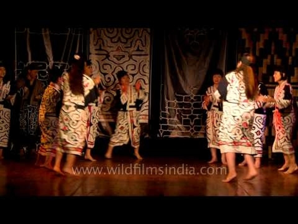 Traditional Ainu dance India tour performance - Cyapika (Rain Swallow Dance)