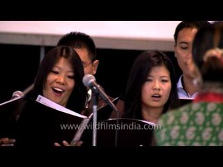 Delhi Ao church choir singing Christmas carol