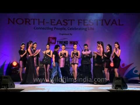 Designer Joy Shing during a fashion show at North East Fest