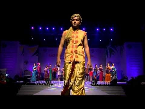 Garima Saikia Garg during a fashion show at North East Fest