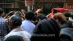 Shia muslims mourning while walking through the lanes of Kashmere Gate