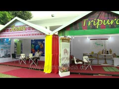 Stalls with varieties of cultural and traditional items: North East Fest