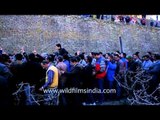 People of Jubbal dancing to local tunes of Himachal