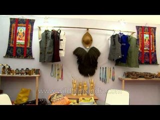 Amazing handicraft works by the Arunachalis at North East Fest, Delhi
