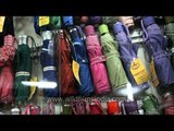Kolkata Market: Coulourful Umbrellas, Different Sizes and Designs