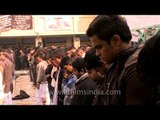 Muslim devotees mourning at Shia Jama Masjid- Muharram