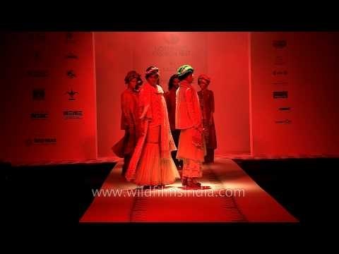All models together: Krishna Mehta Couture at NE Fashion Fest