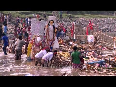 Procession of Durga Puja Visarjan - Durgotsava in Delhi