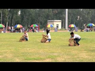 Traditional game basket binding at  Naga Fest'13