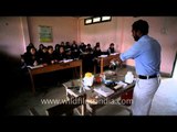 The IXth Standard Chemistry class- At Ziro Valley school