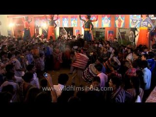 The build up: Drums at CR Park Durga Puja