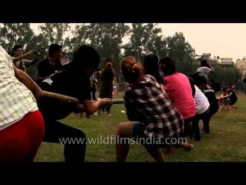 Women's Tug of Strength at the Naga Fest'13