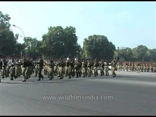 Perfectly synchronized foot march by Indian Army
