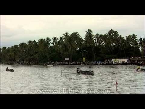 The Nehru Trophy Boat Race held in the Punnamada Lake near Alappuzha