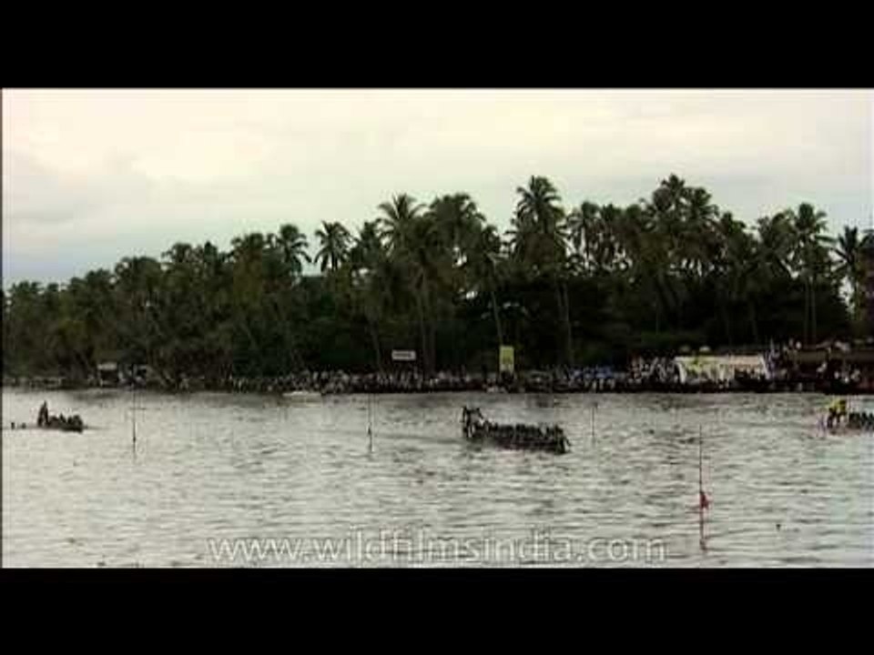 The Nehru Trophy Boat Race held in the Punnamada Lake near Alappuzha