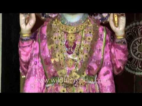 Idols of Radha and Krishna at Birla Mandir